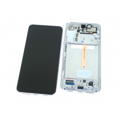 LCD SAMSUNG SM-S906 S22+ Z RAMKĄ WHITE ORYGINAŁ