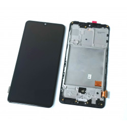 LCD SAMSUNG SM-A415 A41 + RAMKA BLACK ODNOWIONY