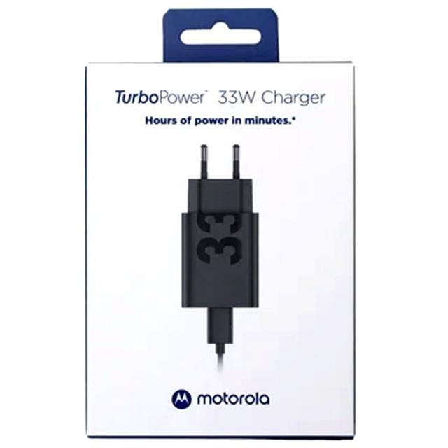 ŁADOWARKA USB-A+ KABEL USB-C MOTOROLA 33W BLACK -14068