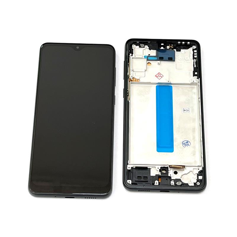 LCD SAMSUNG SM-A336 A33 5G Z RAMKĄ BLACK OLED-14553