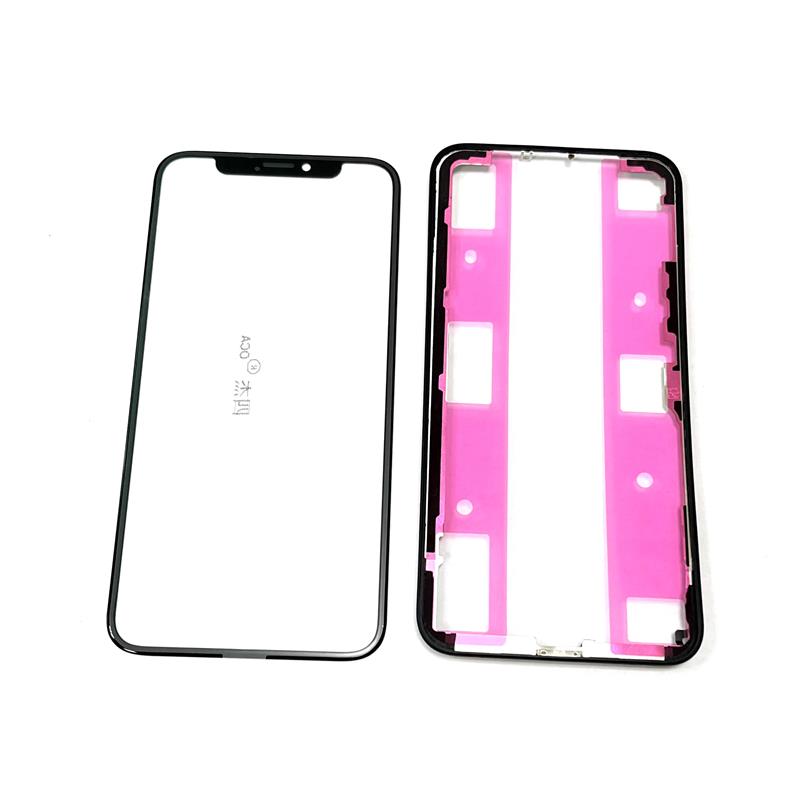 SZYBKA + OCA + RAMKA IPHONE X BLACK-14595