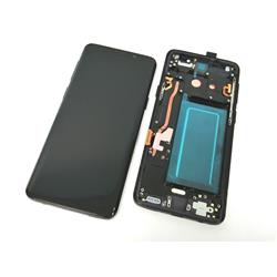 LCD SAMSUNG SM-G960 S9 Z RAMKĄ BLACK OLED-14694
