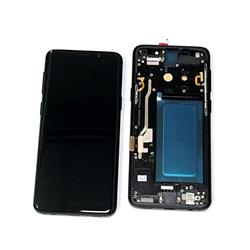 LCD SAMSUNG SM-G960 S9 Z RAMKĄ BLACK OLED-14719