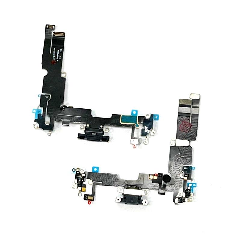 TAŚMA FLEX IPHONE 14+ PLUS USB BLACK IC-14825