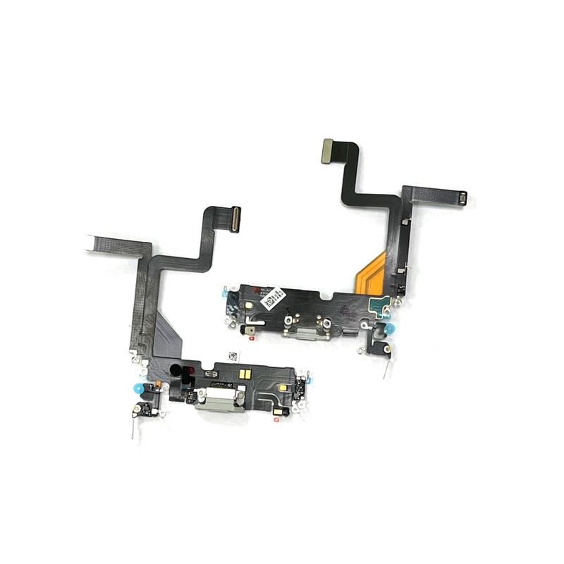 TAŚMA FLEX IPHONE 14 PRO USB SILVER WHITE IC-14828
