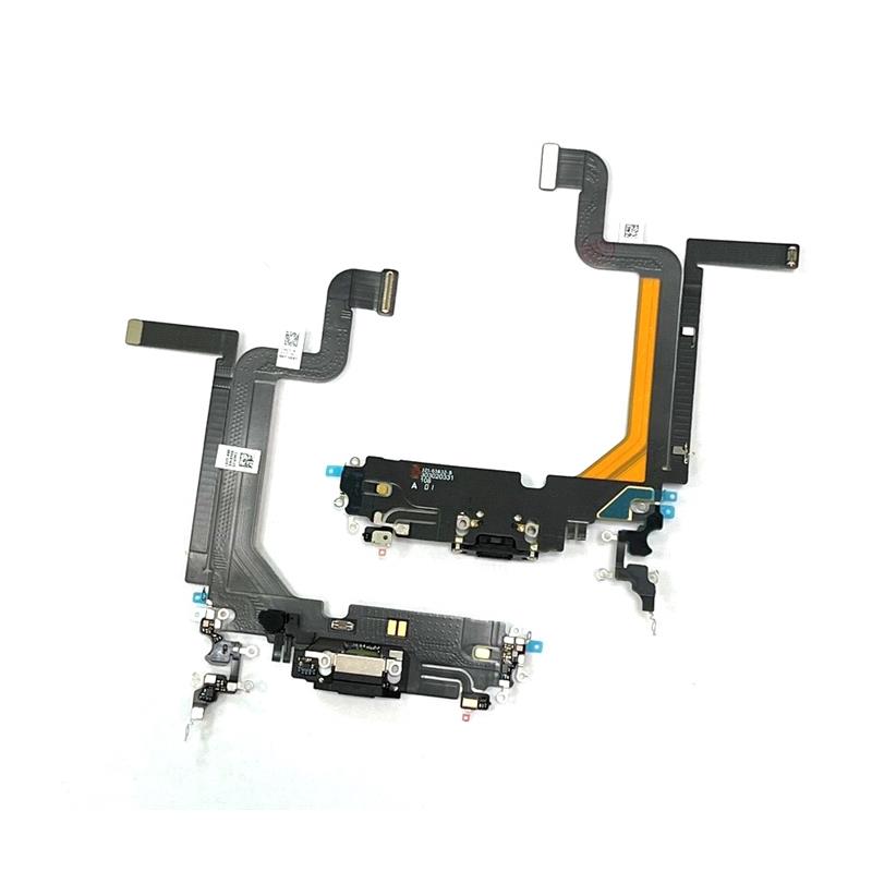 TAŚMA FLEX IPHONE 14 PRO MAX USB BLACK IC-14833