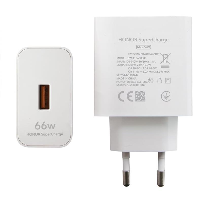 ŁADOWARKA HUAWEI HONOR 66W 6A USB A WHITE ORYGINAŁ-14894