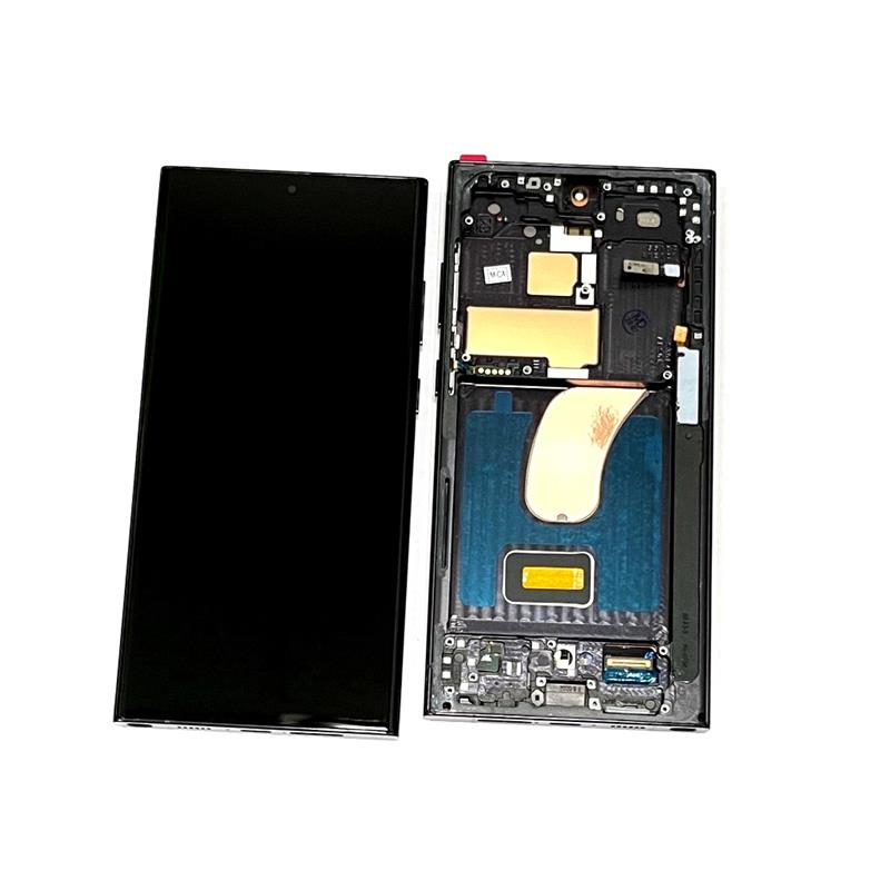 LCD SAMSUNG SM-S918 S23 ULTRA RAMA BLACK ODNOWIONY-14928