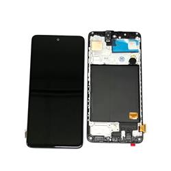 LCD SAMSUNG SM-A515 A51 + RAMKA BLACK ODNOWIONY-14907