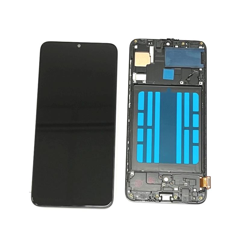LCD SAMSUNG A70 SM-A705 + RAMKA BLACK INCELL-14959