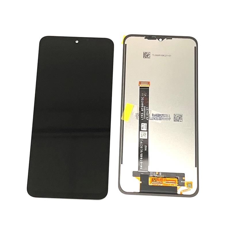 LCD SAMSUNG XCOVER 7 PRO SM-G766B BLACK ORYGINALNY-15044