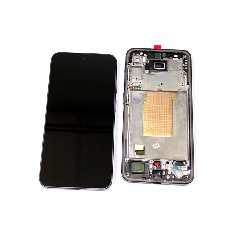 LCD SAMSUNG SM-A356B A35 + RAMKA BLACK OLED-15231