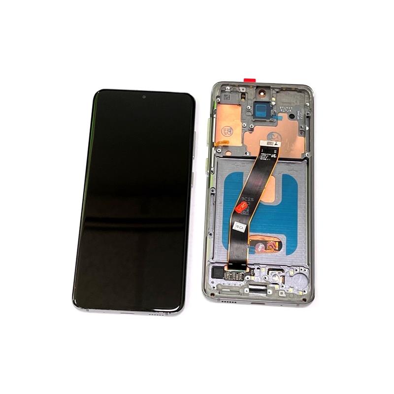 LCD SAMSUNG SM-G980 S20 + RAMKA GREY ODNOWIONY-15212