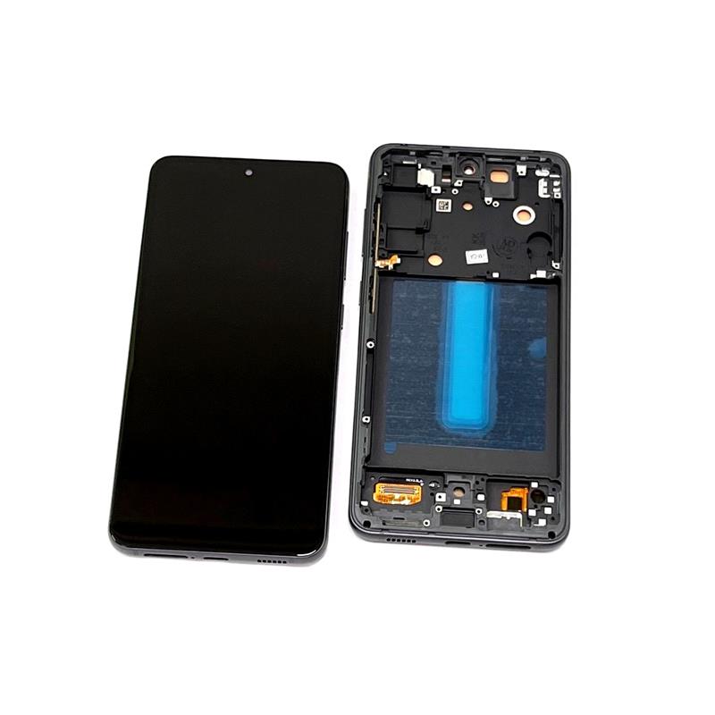 LCD SAMSUNG SM-G990 S21 FE + RAMKA GREY OLED -15210