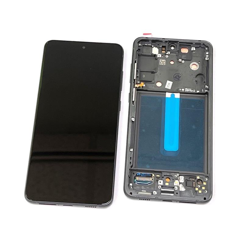 LCD SAMSUNG SM-G990 S21 FE + RAMKA GREY ODNOWIONY -15209
