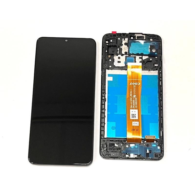 LCD SAMSUNG SM-A127 A12 2021 + RAMKA BLACK-15245