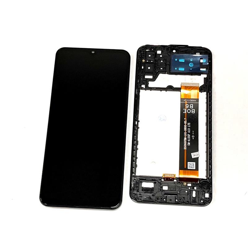 LCD SAMSUNG SM-M135 M13 2022 + RAMKA BLACK -15251
