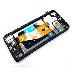 LCD SAMSUNG SM-A055 A05 BLACK Z RAMKĄ ORYGINALNY-15391