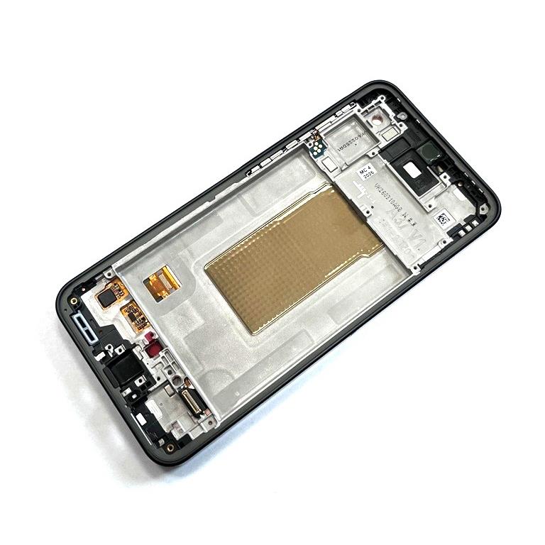 LCD SAMSUNG SM-A376 A37 + RAMKA BLACK ORYGINALNY-15709