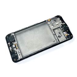 LCD SAMSUNG SM-M215 M21 M30s +RAMKA BLACK ORYGINAŁ-15951