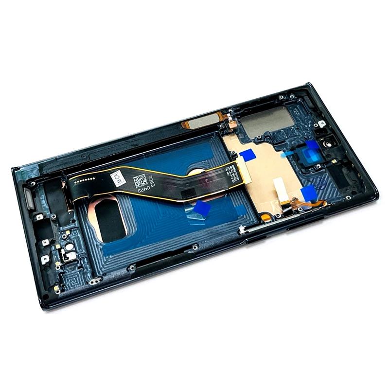 LCD SAMSUNG SM-N975 NOTE 10+ BLACK + RAMKA OLED-16151