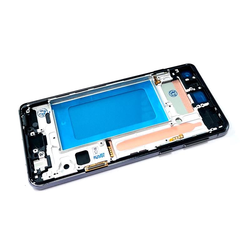 LCD SAMSUNG SM-G973 S10 + RAMKA BLACK INCELL-16175