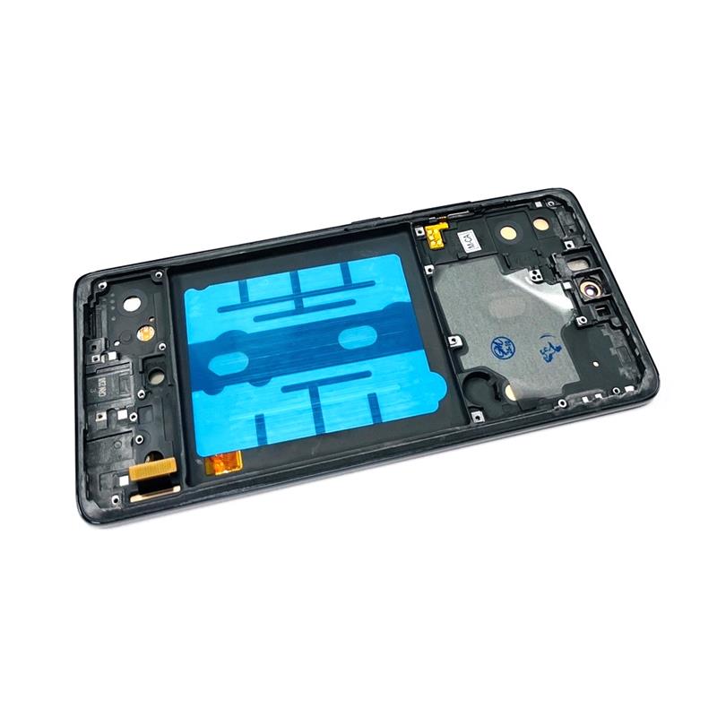 LCD SAMSUNG SM-A516 A51 5G + RAMKA BLACK OLED-16448